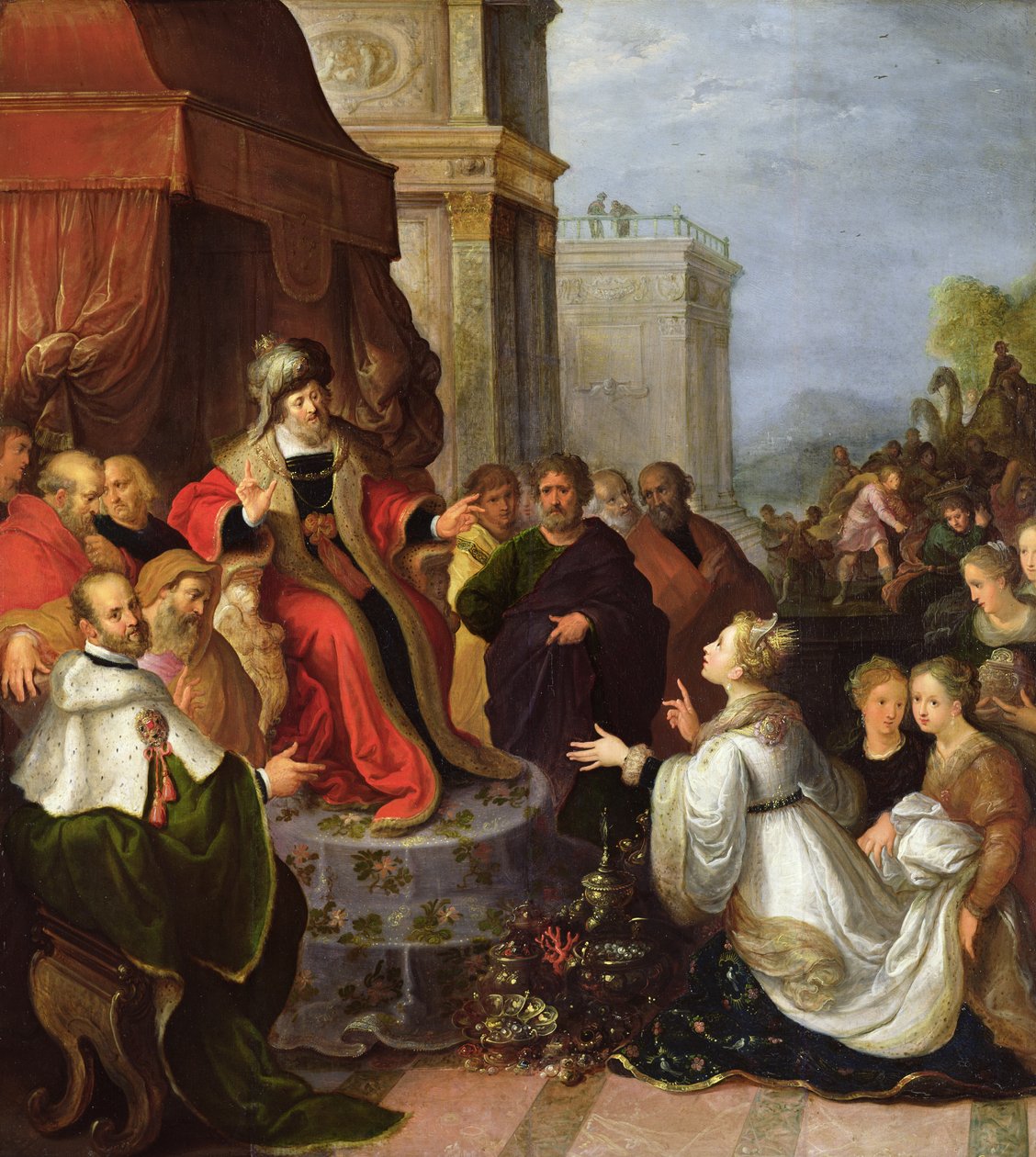 Süleyman ve Saba Kraliçesi by Frans II Francken the Younger