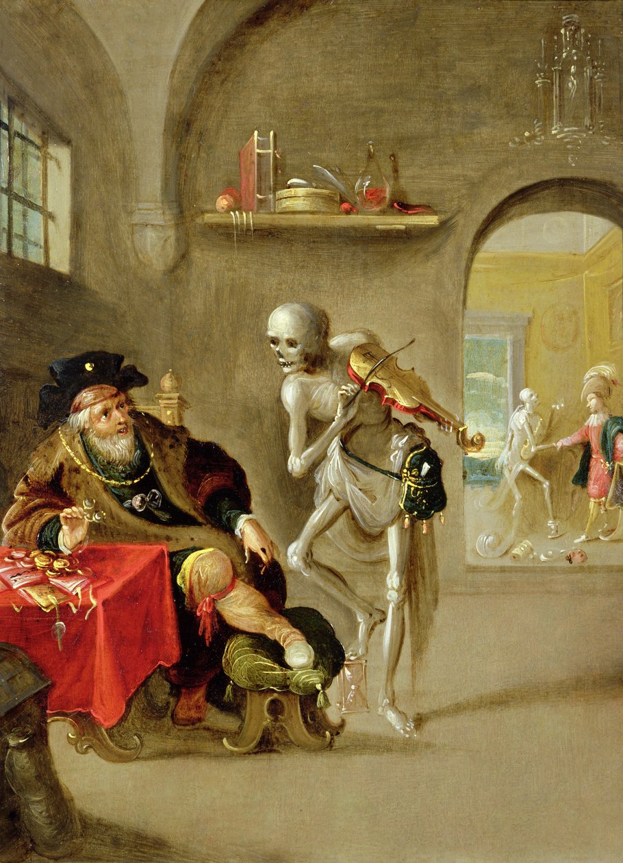 Ölümün Dansı (bakır üzerine yağ) by Frans II Francken the Younger