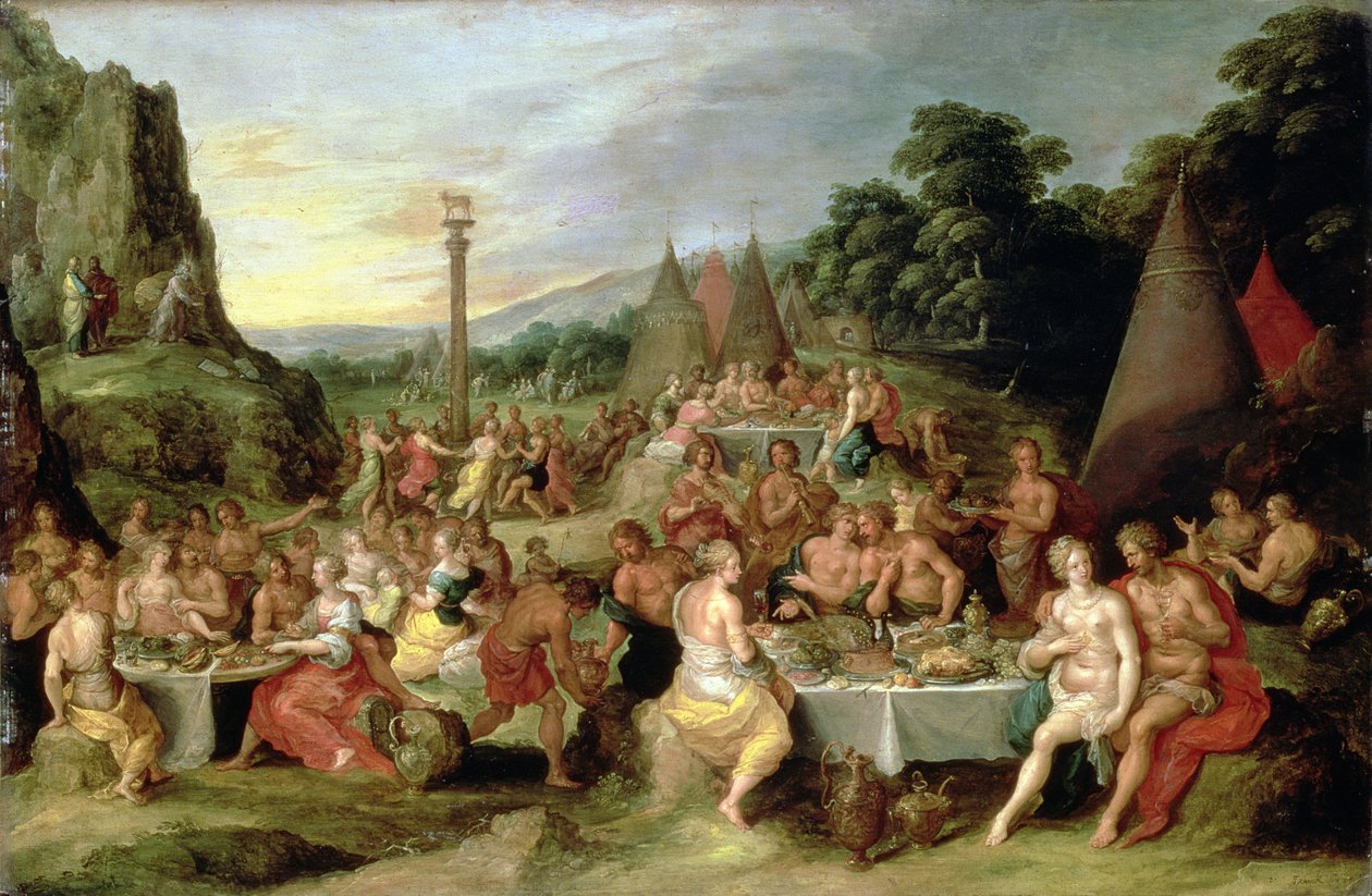 Altın Buzağıya Tapınma, c.1630-35 by Frans II Francken the Younger