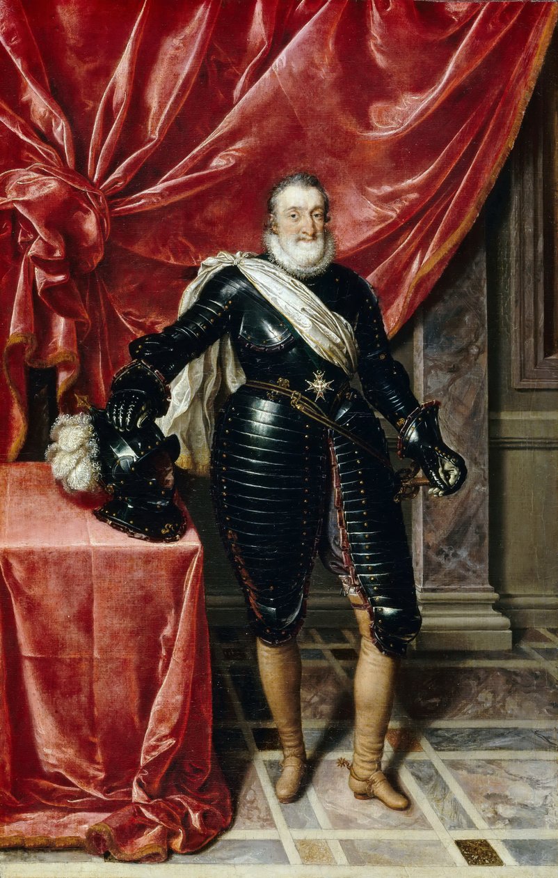 Henry IV (1553-1610), Fransa kralı, zırh içinde by Frans Pourbus the Younger