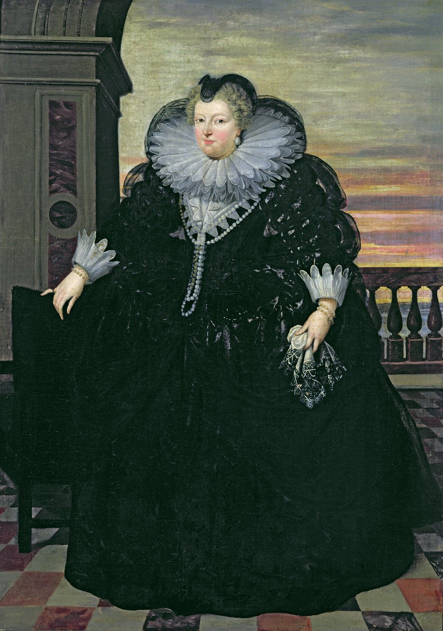 Marie de Medici (1573-1642) Fransa Kraliçesi, 1617 by Frans Pourbus the Younger