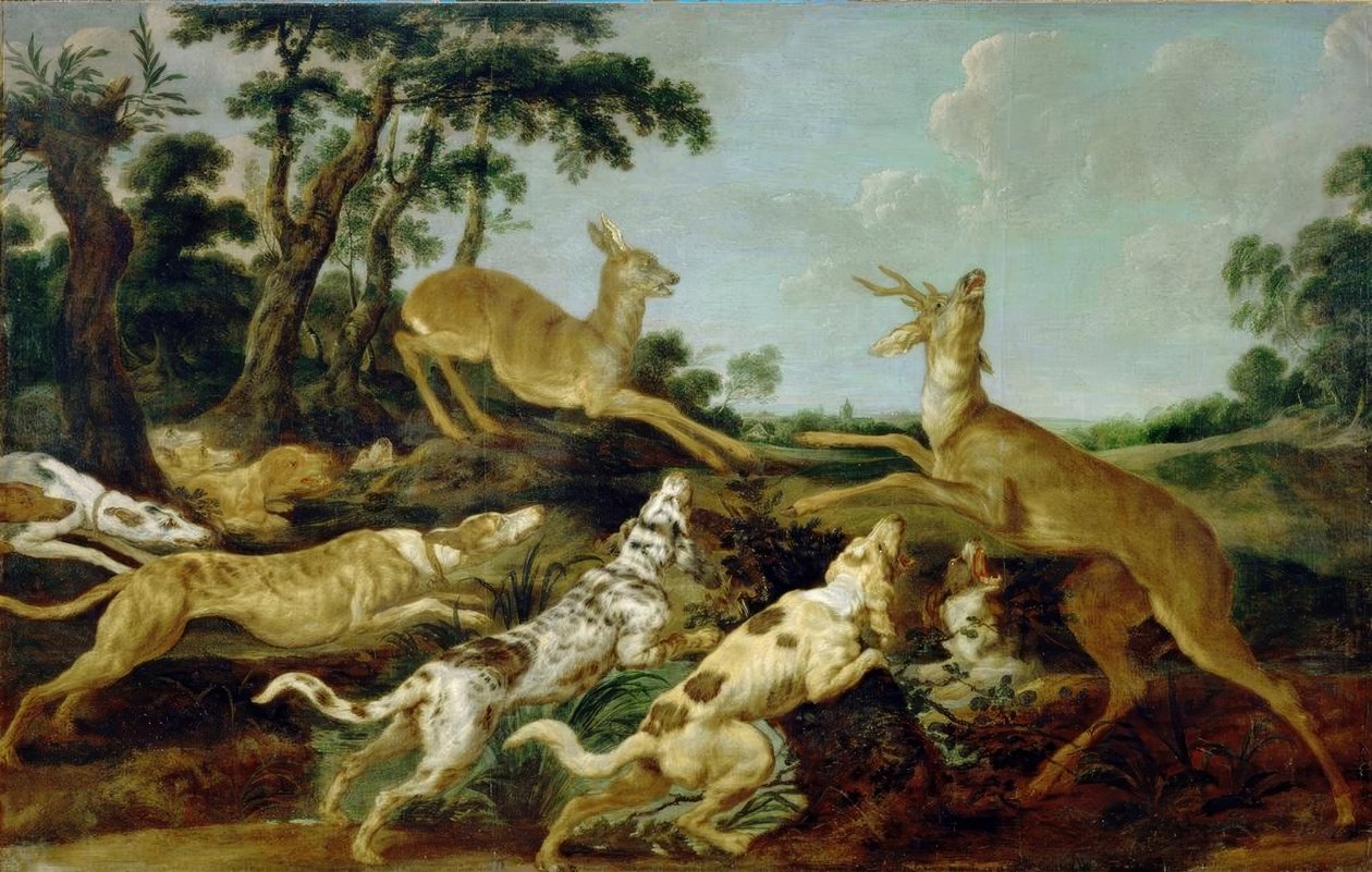 Jagdszene by Frans Snyders or Snijders