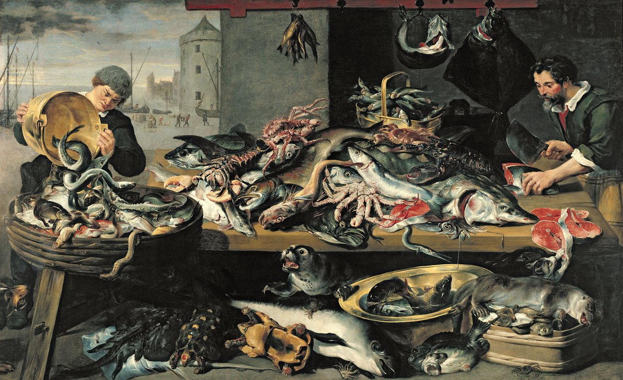 Balık Pazarı by Frans Snyders or Snijders