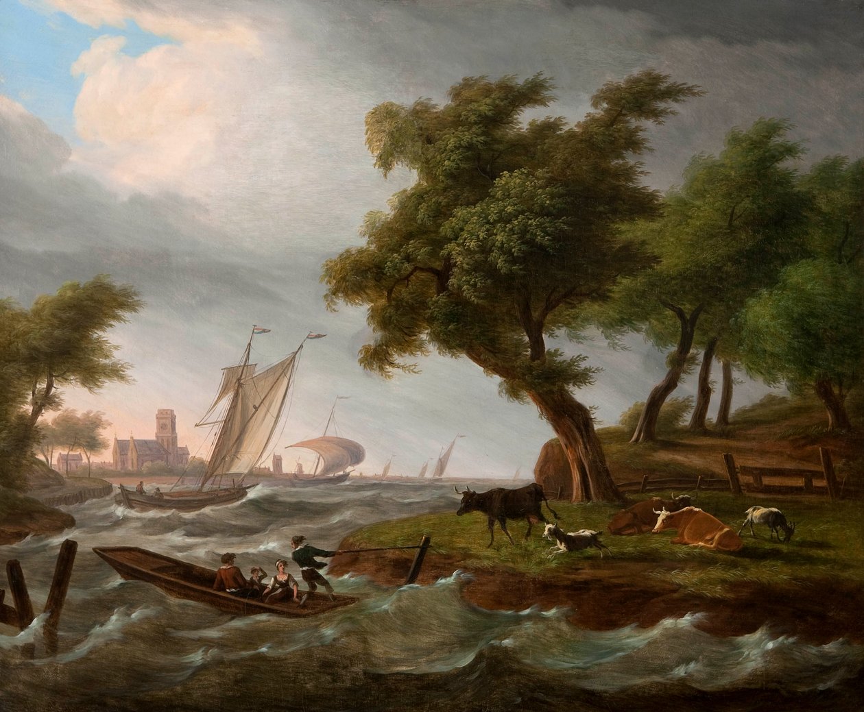 Hollandalı manzara by Frans Swagers