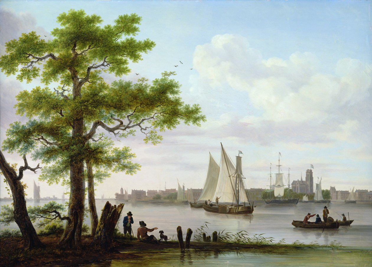 Haliç üzerindeki kasaba, c.1801-02 by Frans Swagers
