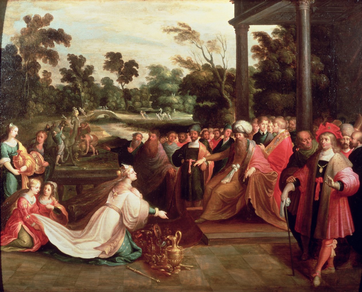 Kral Süleyman ve Saba Kraliçesi by Frans the Elder Francken