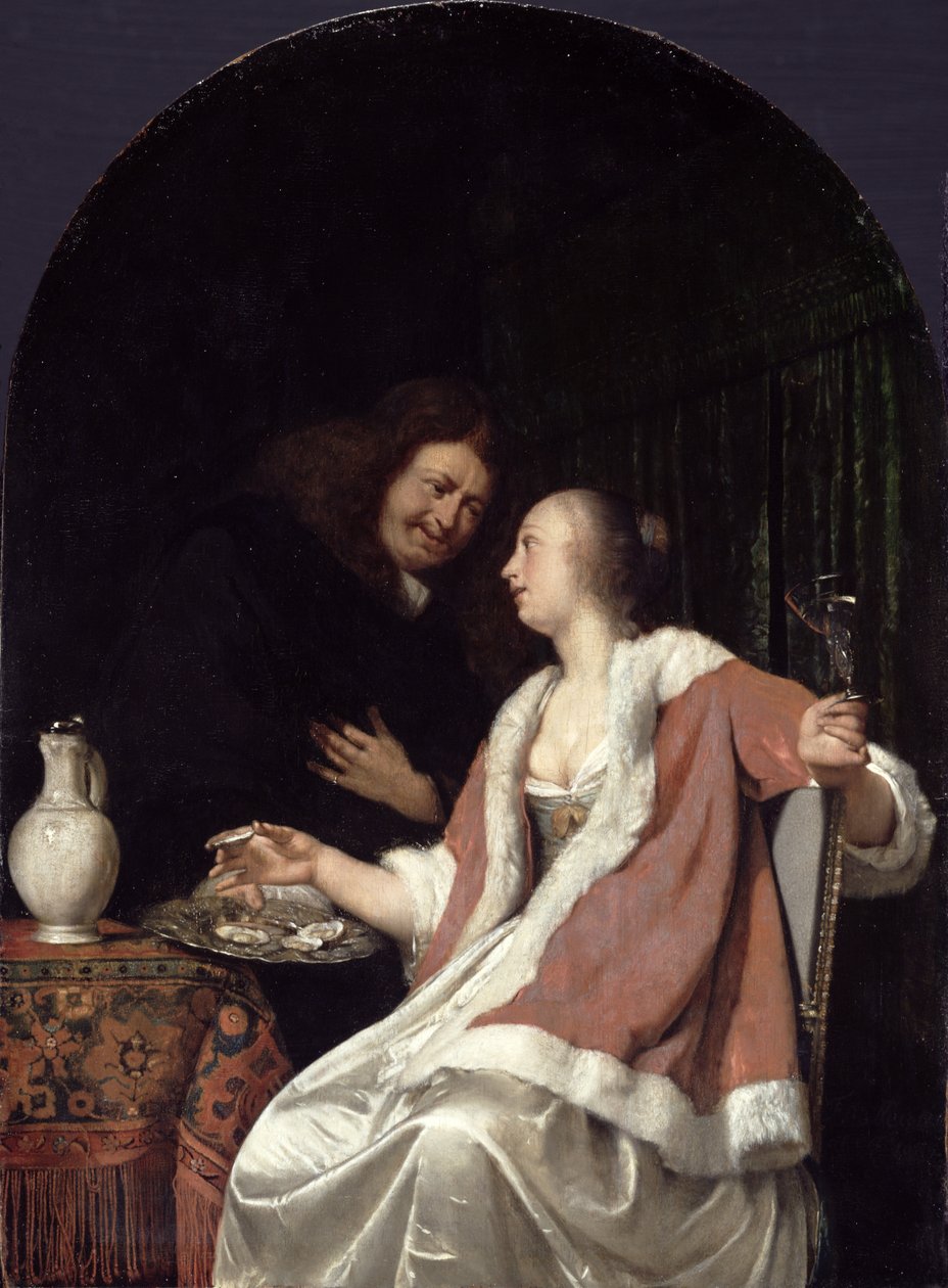 Hollanda Flörtü, 1675 by Frans van Mieris