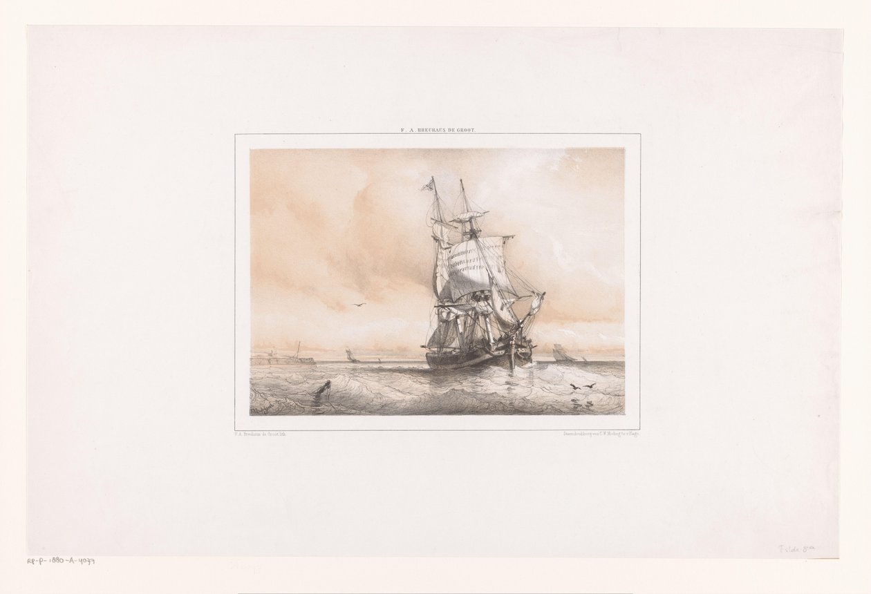 Denizde iki usta by Frans Arnold Breuhaus de Groot