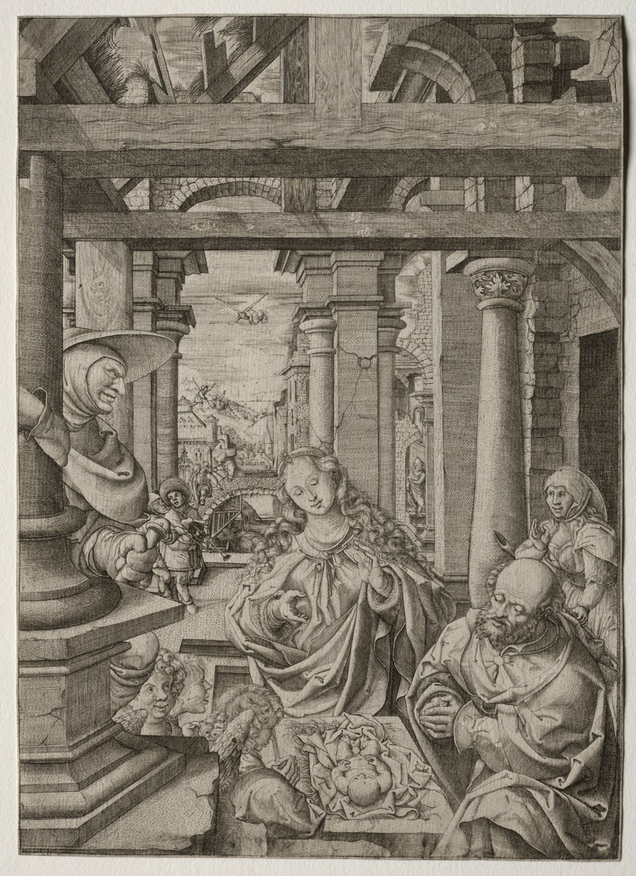 Çobanın Hayranlığı, c. 1522-1525. by Frans Crabbe van Esplegem