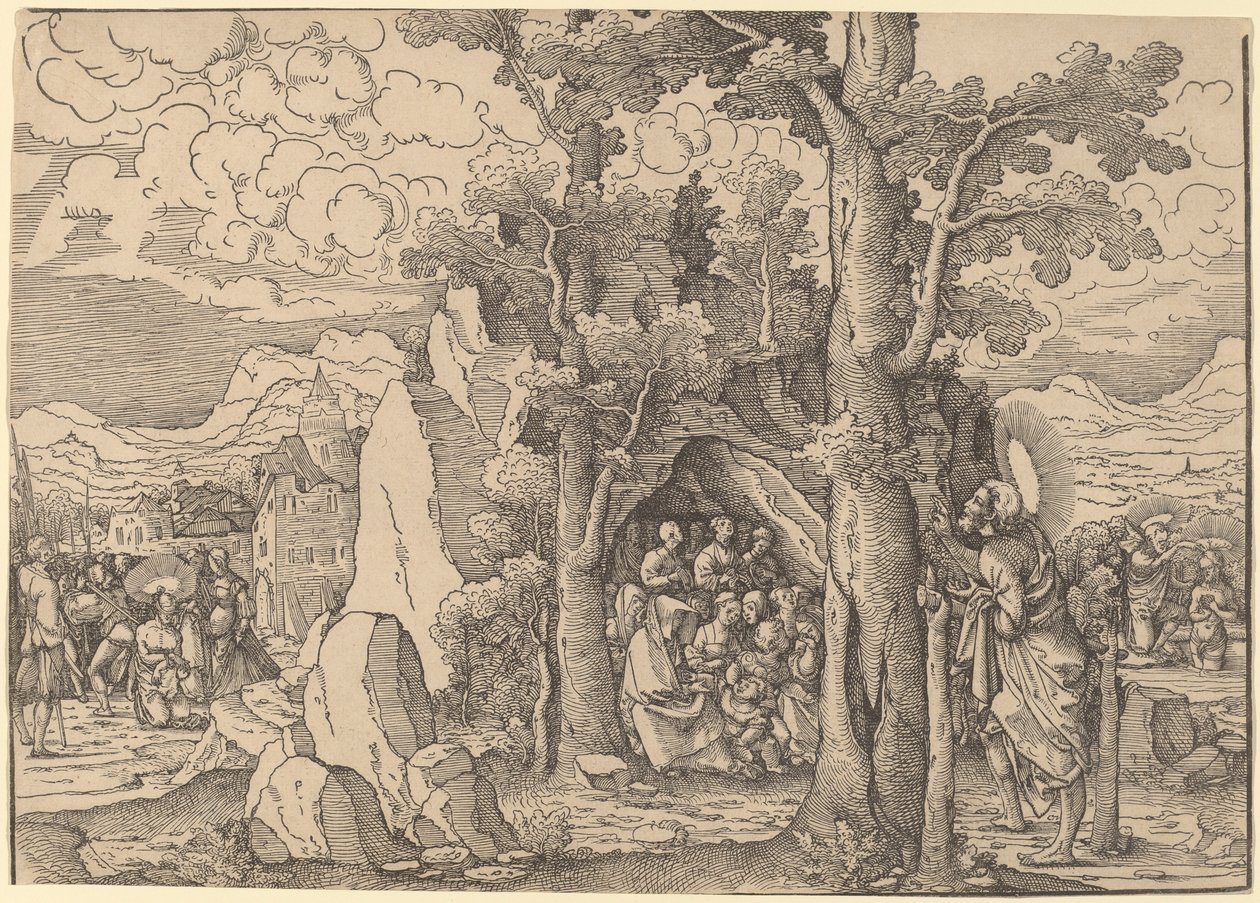 Vaftizci Yahya Vaazı by Frans Crabbe van Espleghem
