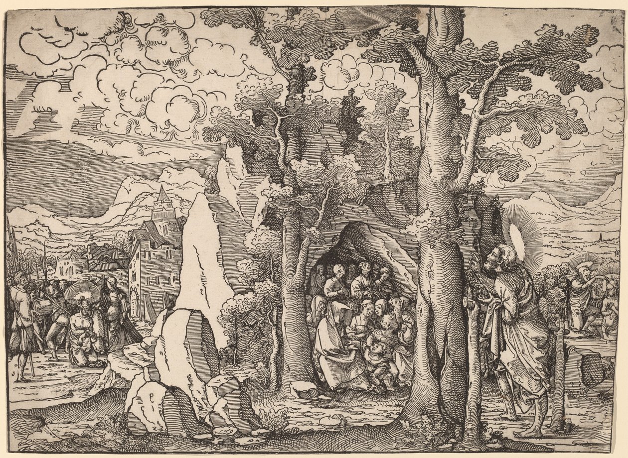 Vaftizci Yahya Vaazı by Frans Crabbe van Espleghem