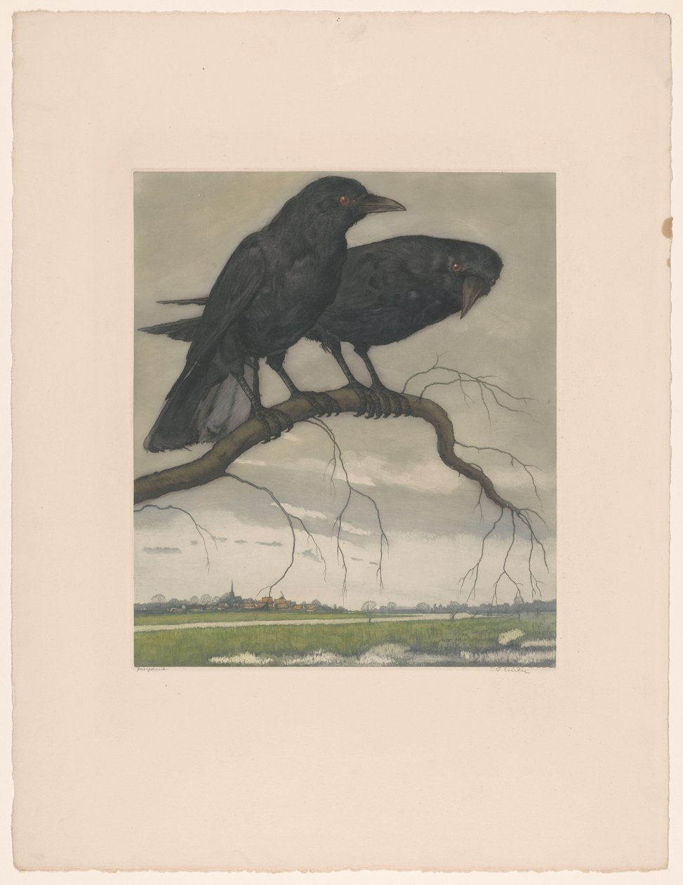iki karga by Frans Everbag (signed by artist)
