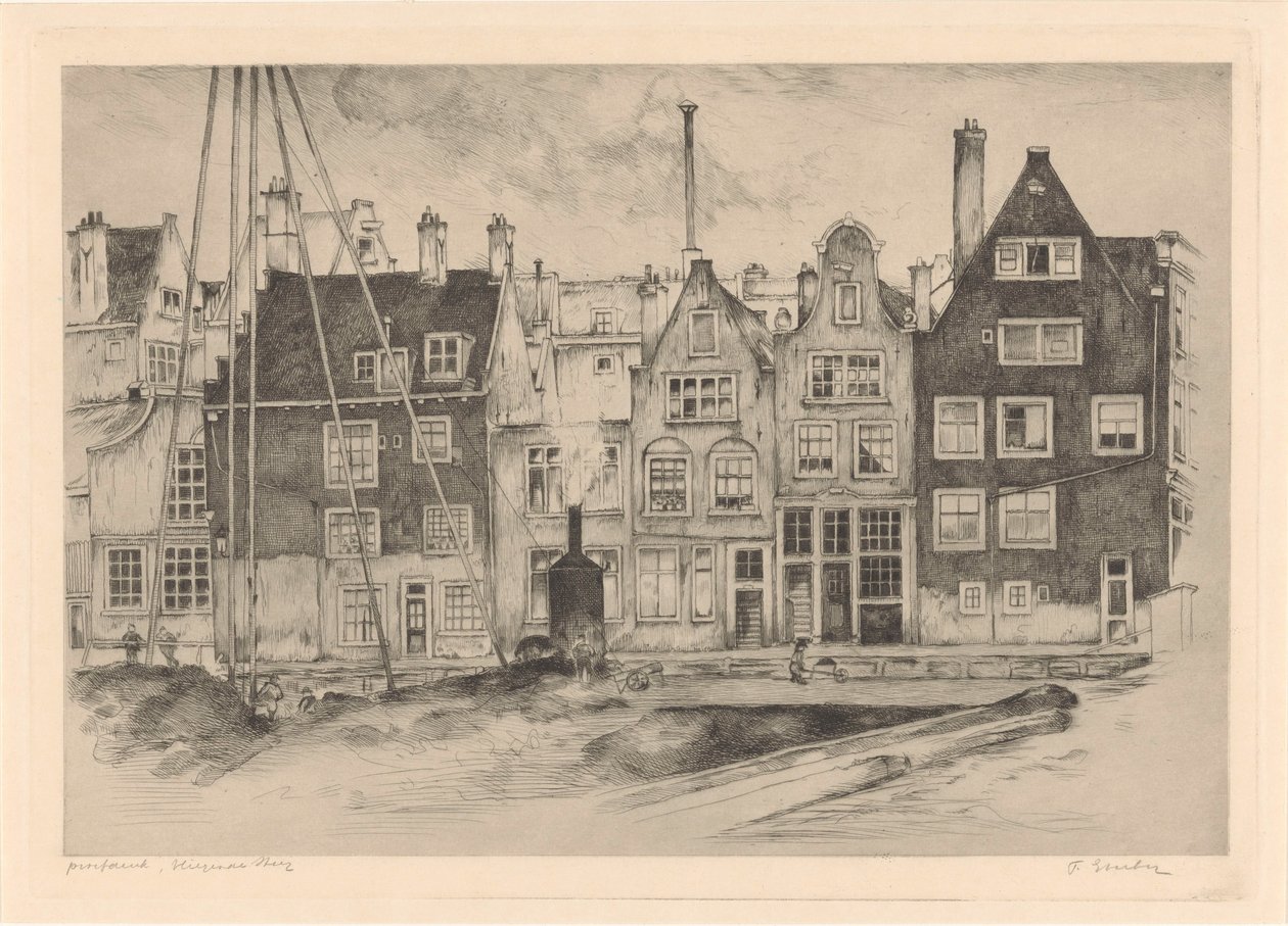 Flying Alley (nesne üzerindeki orijinal başlık) by Frans Everbag (signed by artist)