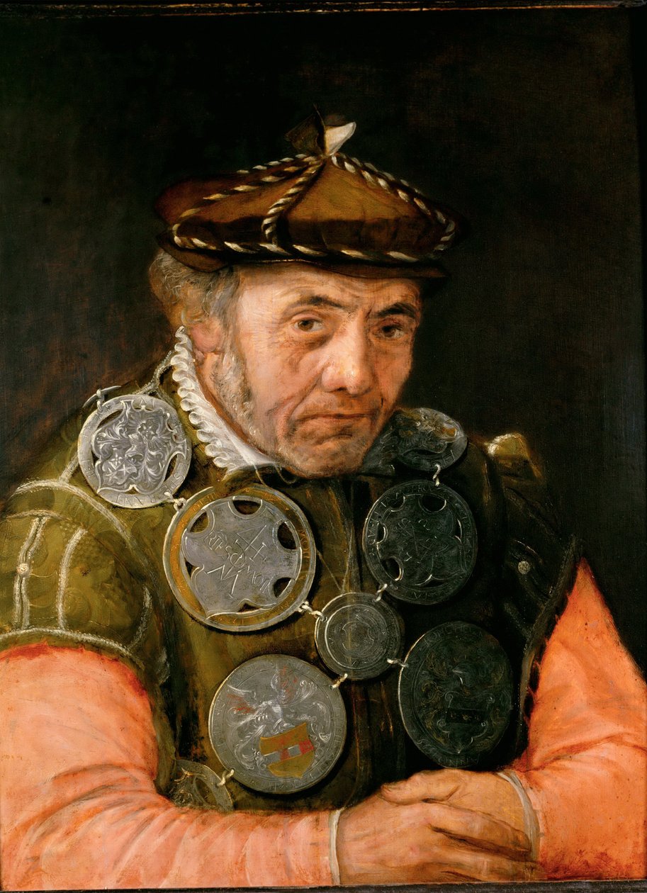 Bir Lonca Görevlisinin Portresi - Yaşlı Frans Floris (1519-1570). Ahşap üzerine yağlı boya, c. 1565. Ebat : 63,7x49,2 cm. Sanat Tarihi Müzesi, Viyana by Frans Floris