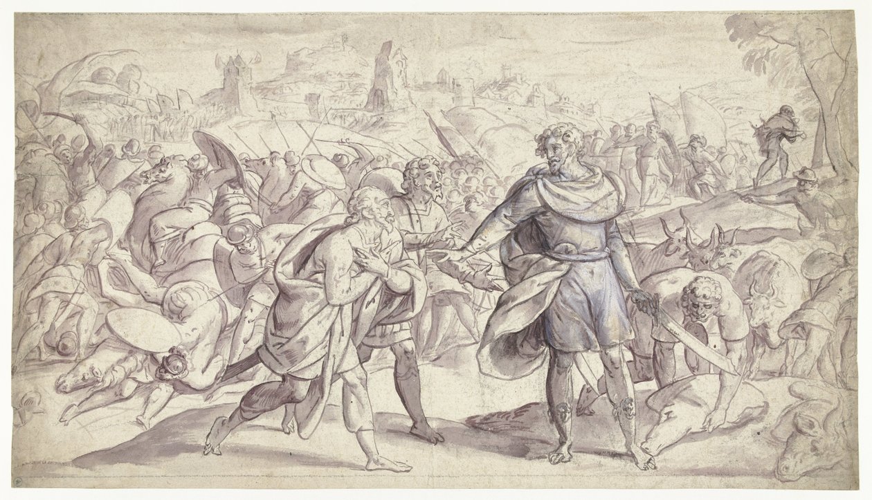 Joshua, Ai History of Joshua'ya Haberciler Gönderiyor (dizi başlığı) by Frans Francken (I)