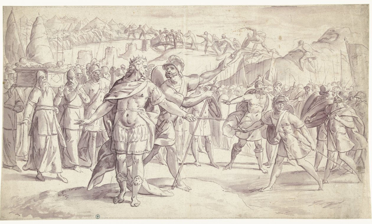 İsrail Halkı Nehri Geçti Joshua Tarihi, ? (4?) (dizi başlığı) by Frans Francken (I)