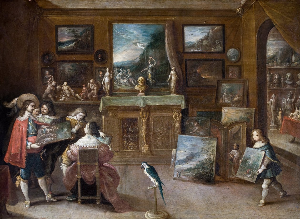 Sanat Satıcısına bir ziyaret by Frans Francken the Younger