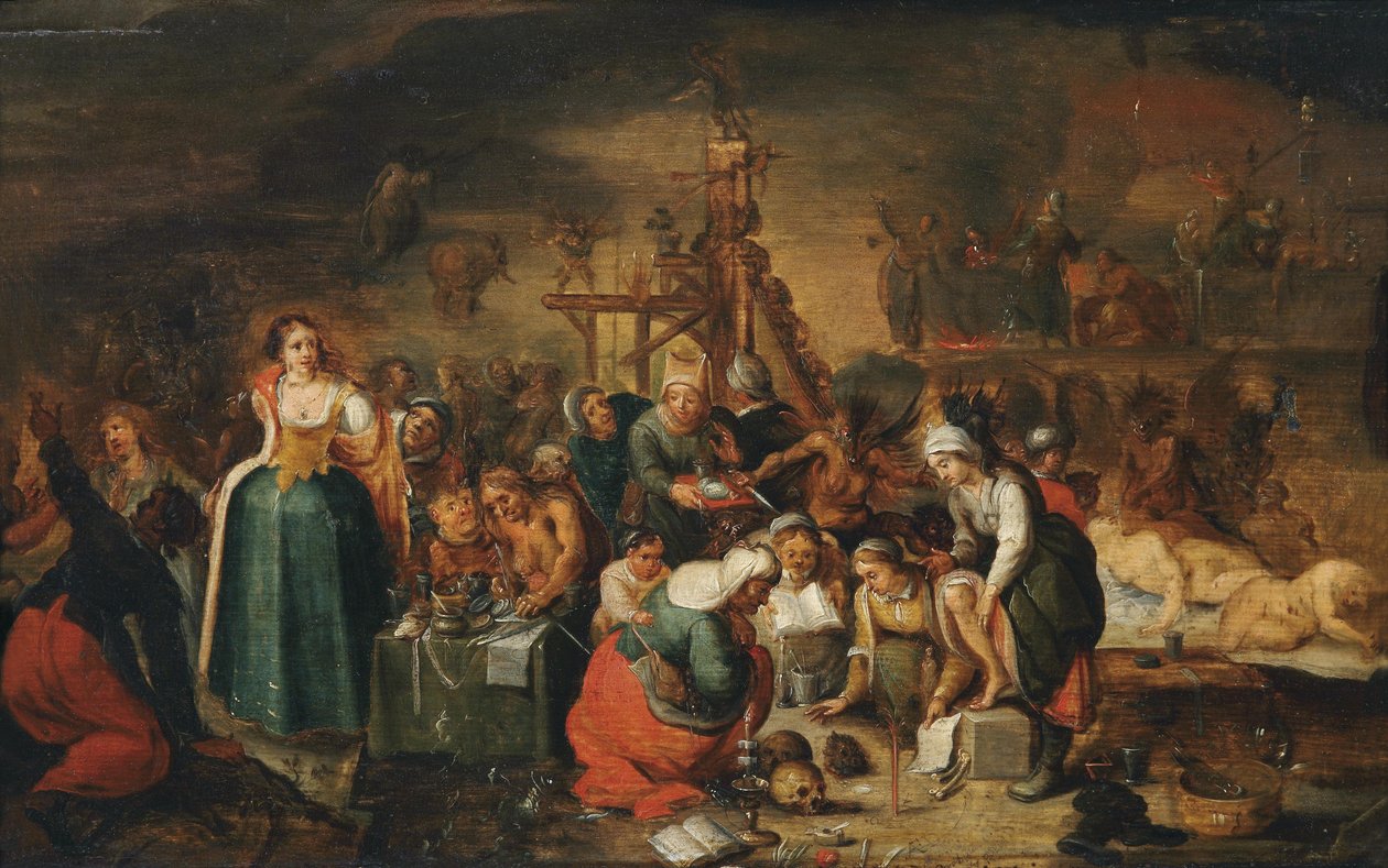 Cadılar Mutfağı, 17. Yüzyılın Başları. by Frans Francken the Younger