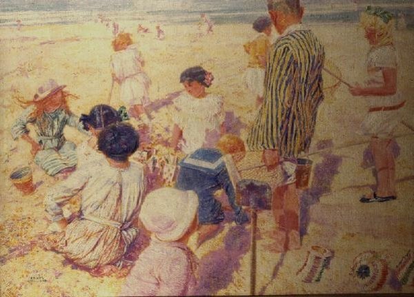 Güneş Işığında (tuval üzerine yağlı boya) by Frans Gaillard