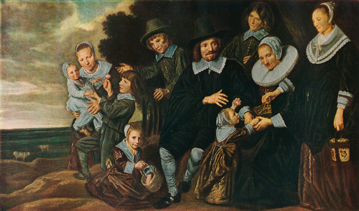 Bir Peyzajda Bir Aile Grubu, 1647-50 by Frans Hals