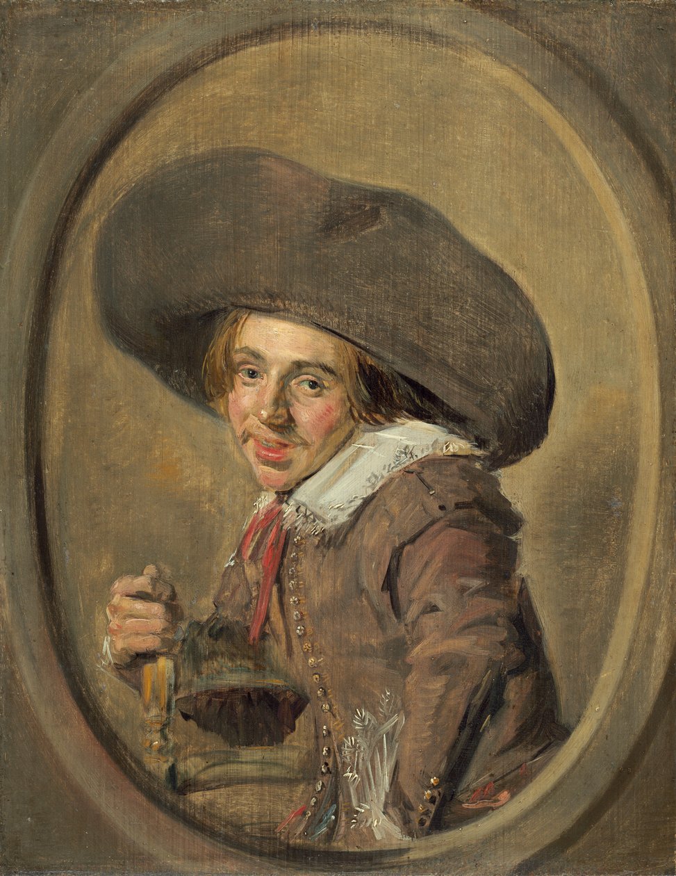 Büyük Şapkalı Genç Bir Adam by Frans Hals