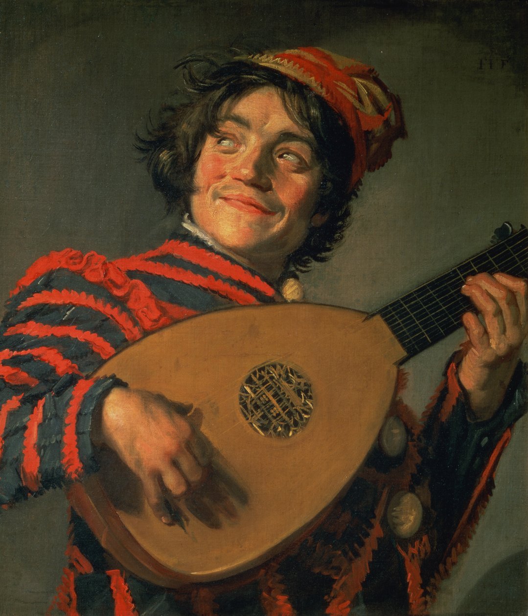 Udlu Bir Soytarı Portresi by Frans Hals