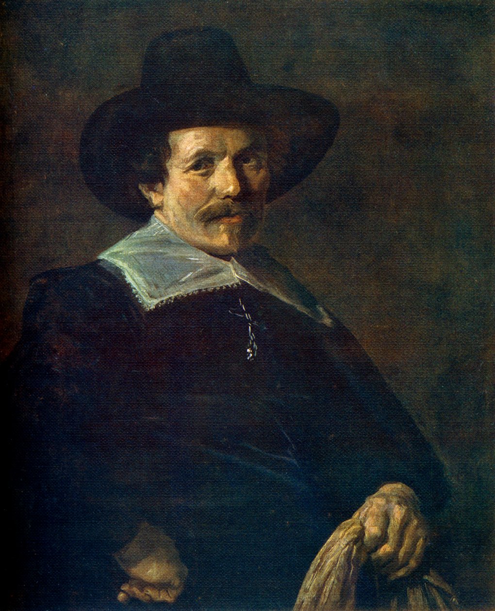 Eldiven tutan bir adamın portresi, c1645, 1912. by Frans Hals