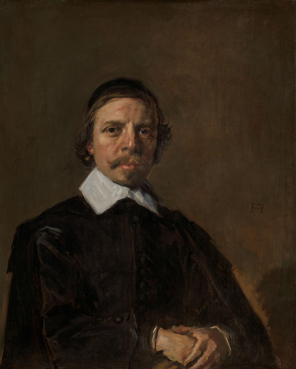 Bir Adamın Portresi, muhtemelen bir Din Adamı by Frans Hals