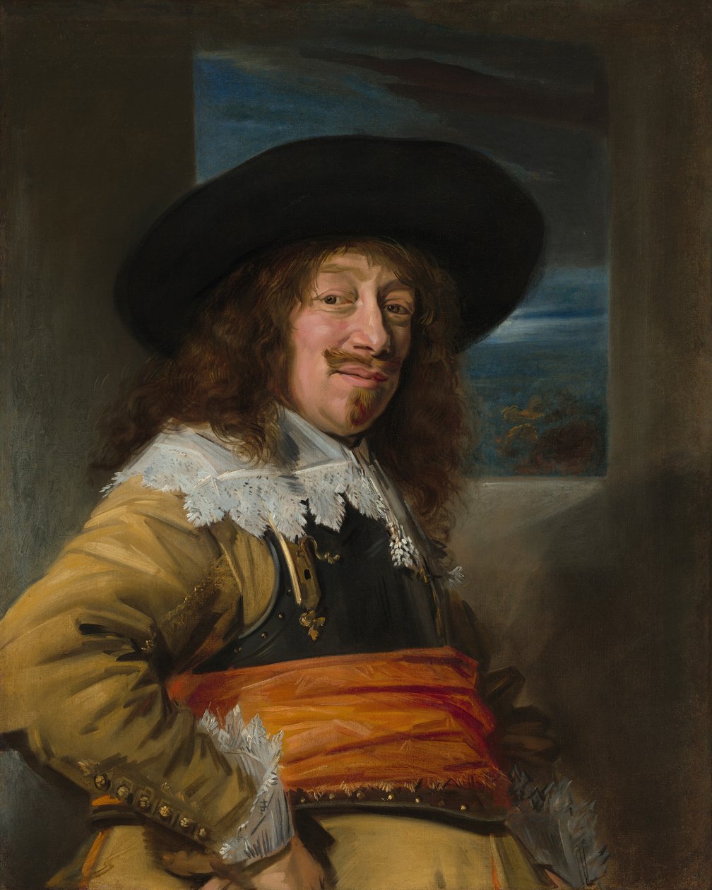 Haarlem Sivil Muhafız Bir Üyesinin Portresi, c. 16361638. by Frans Hals