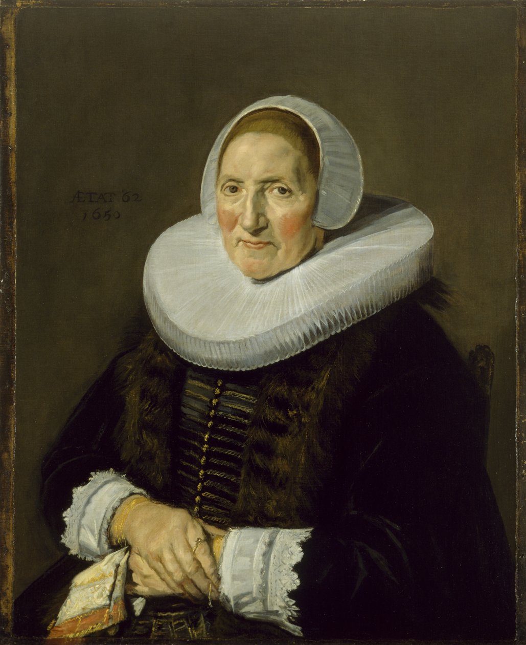 Yaşlı Bir Kadının Portresi, 1650 by Frans Hals