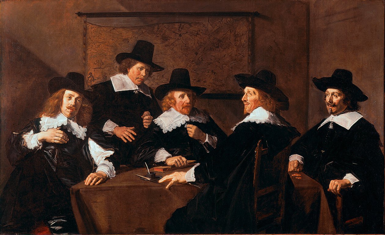Regents of the Hospice Saint Elizabeth of Haarlem Boyama Frans Hals (yaklaşık 1580-1666) 1641 Sun. 252x153 cm Haarlem, Frans Hals Müzesi Hollanda by Frans Hals