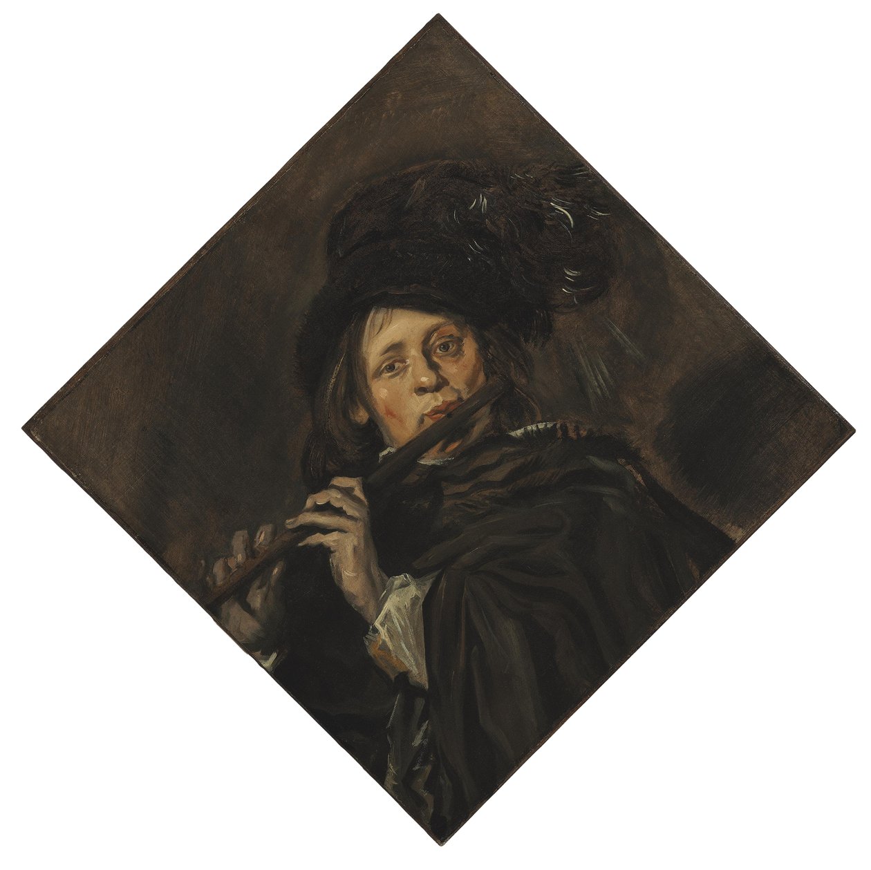 Flüt çalan genç adam by Frans Hals