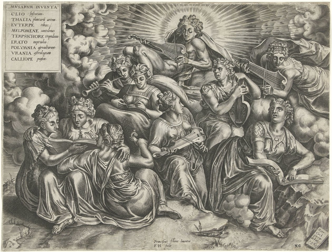 Apollon ve İlham Perileri by Frans Huys