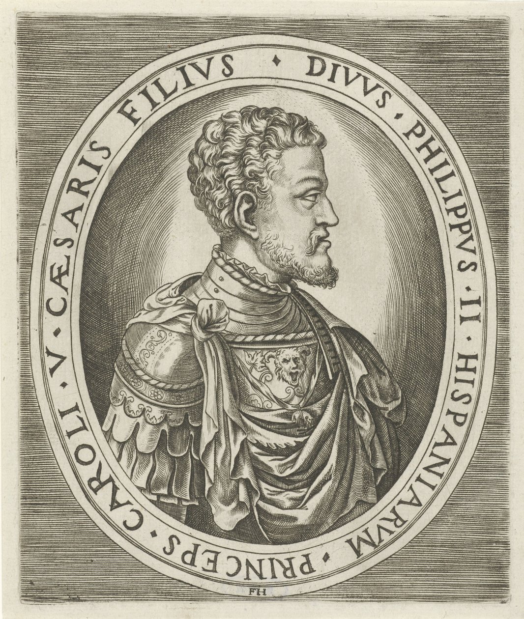 İspanya Kralı II. Philip'in Portresi by Frans Huys