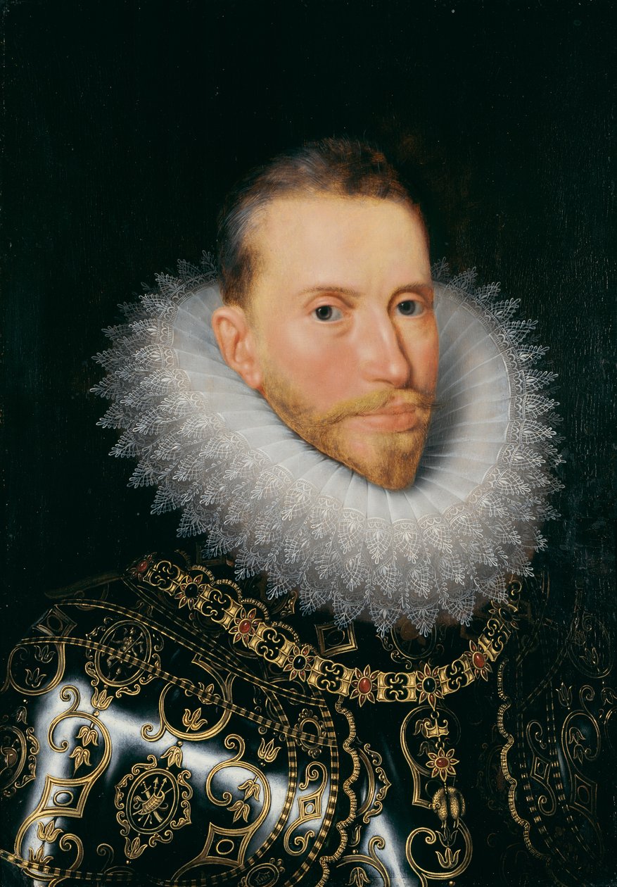 Arşidük Albrecht, c.1601-20 (panel üzerine yağ) by Frans II (after) Pourbus