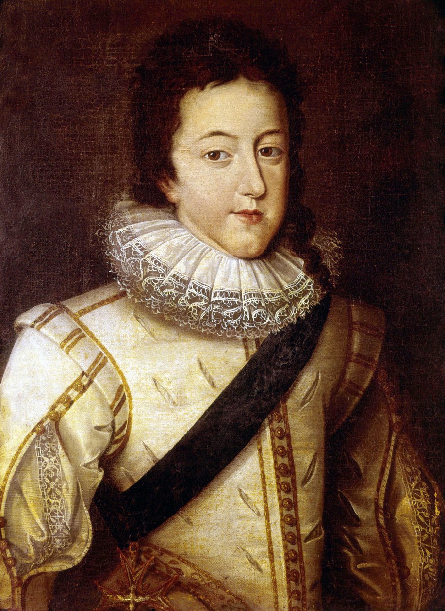 Kral Louis XIII by Frans II (after) Pourbus