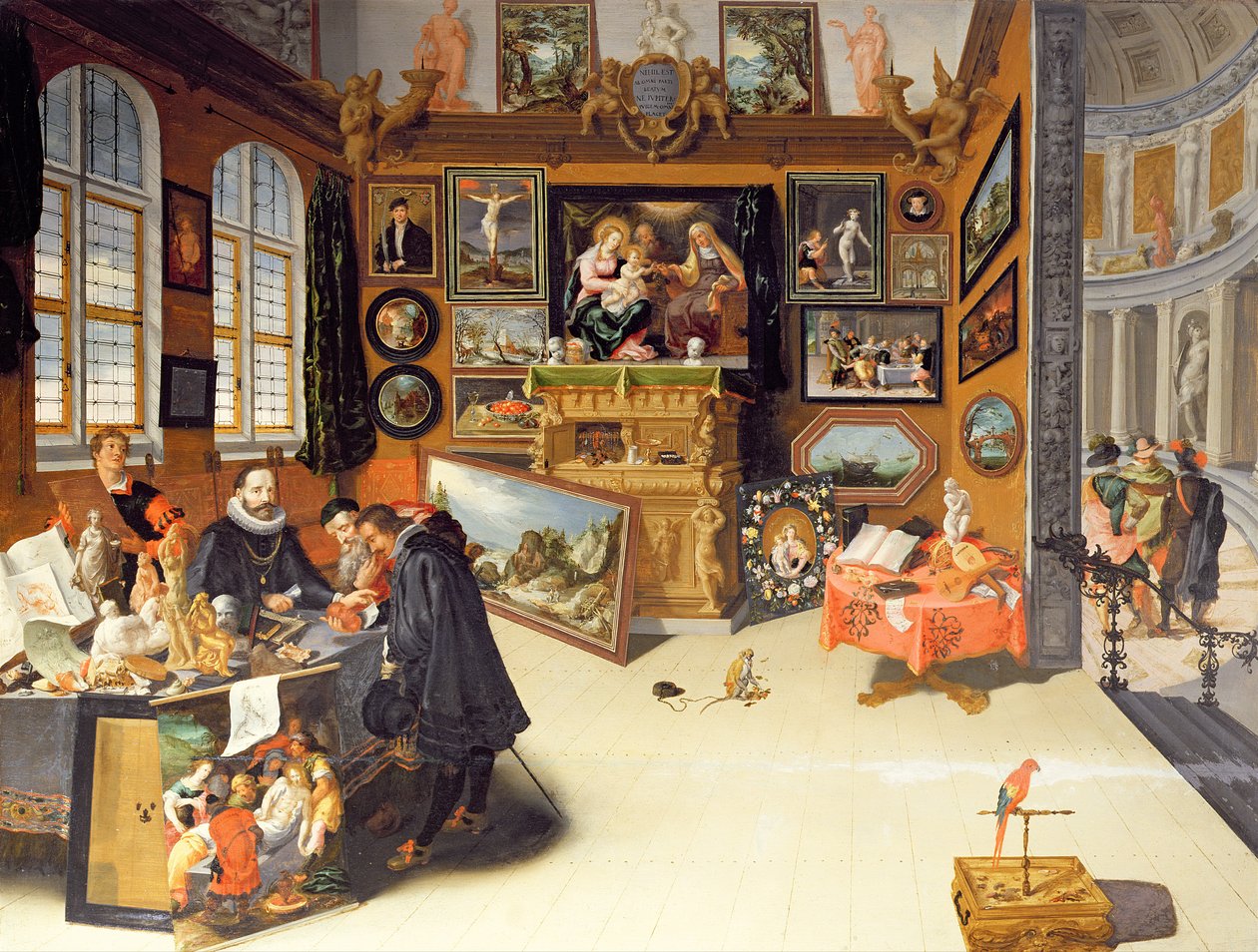 Bir Resim Galerisinin İç Mekanı by Frans II Francken