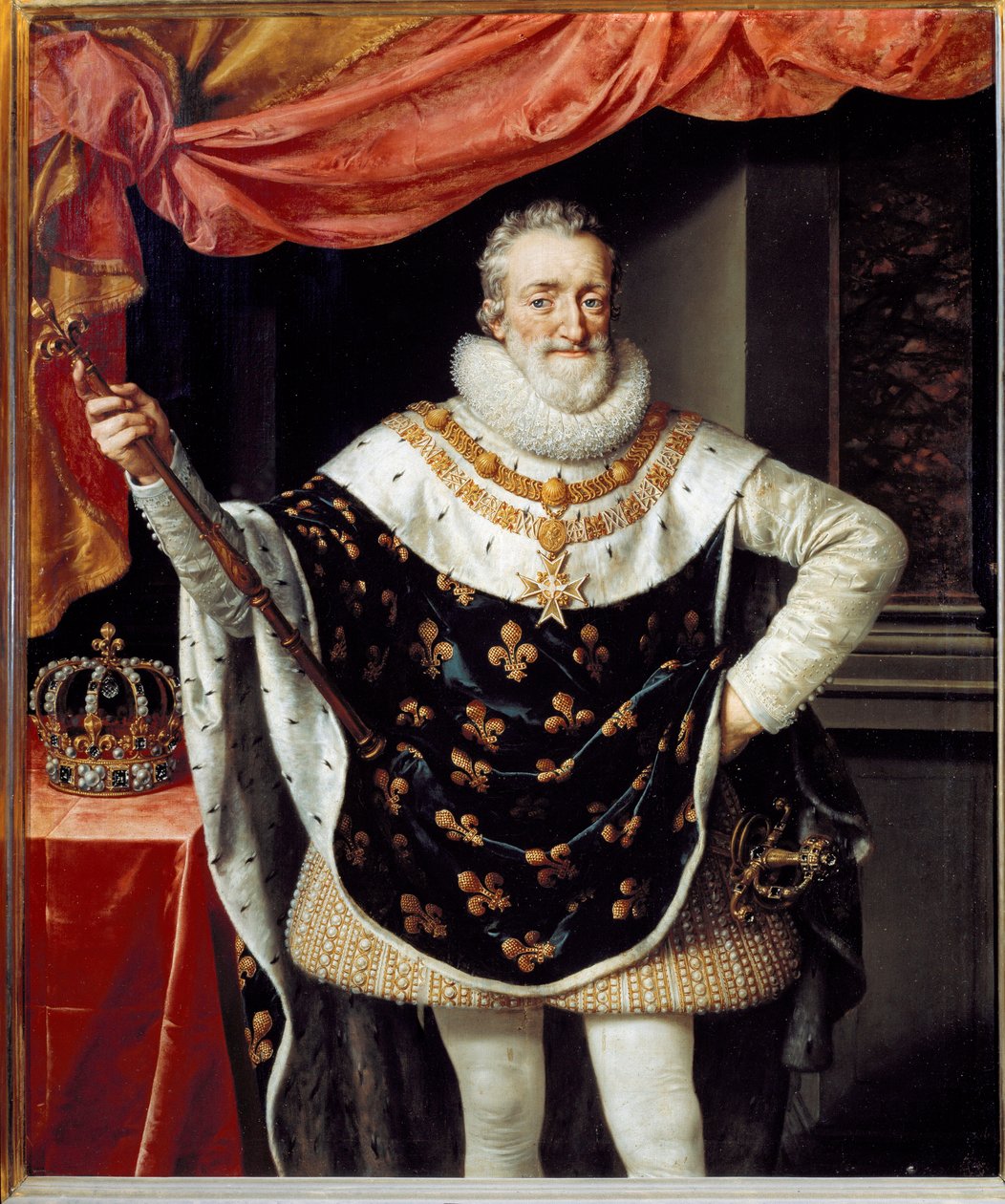 Fransa Kralı IV. Henry'nin Portresi by Frans II Pourbus