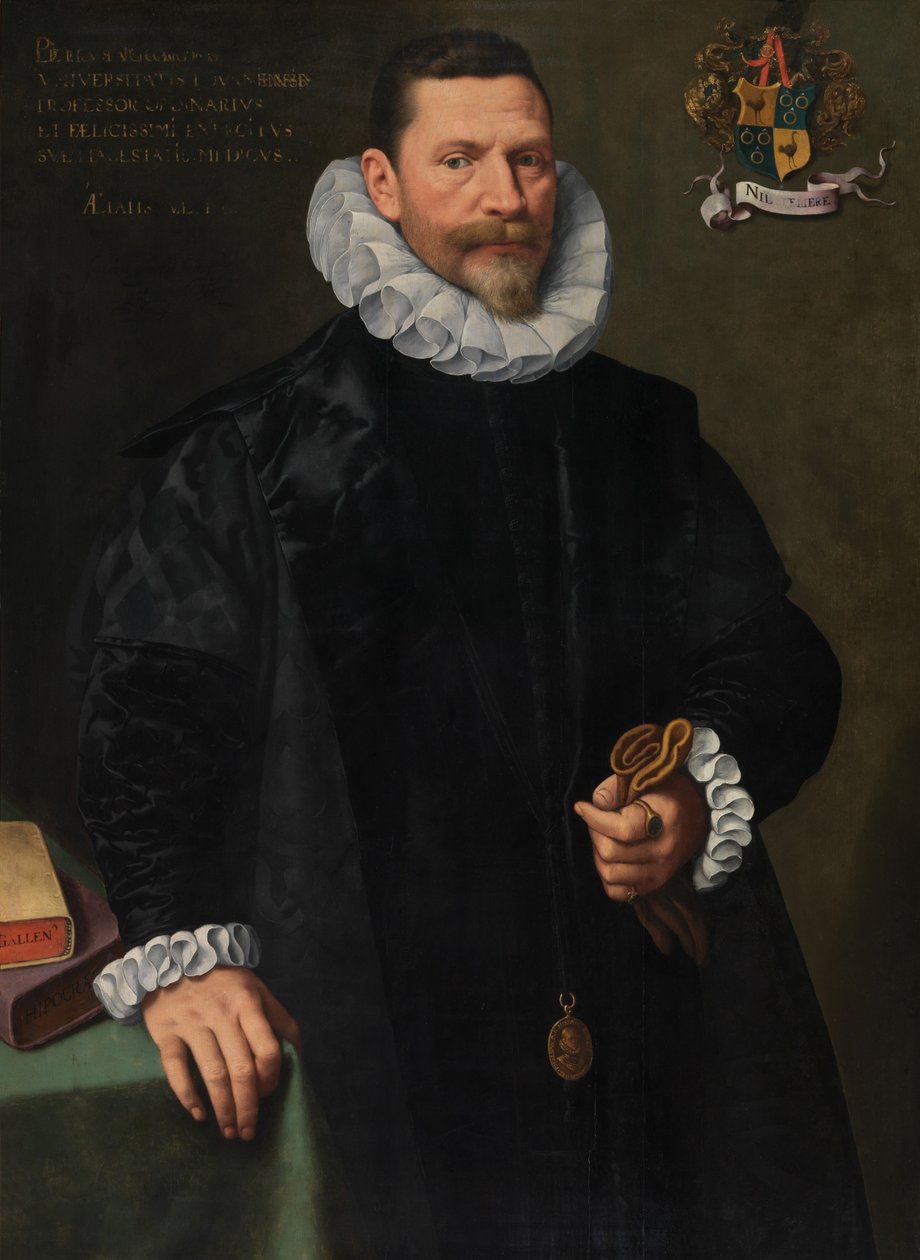 Petrus Richardus'un Portresi (panel üzerine yağlıboya) by Frans II Pourbus
