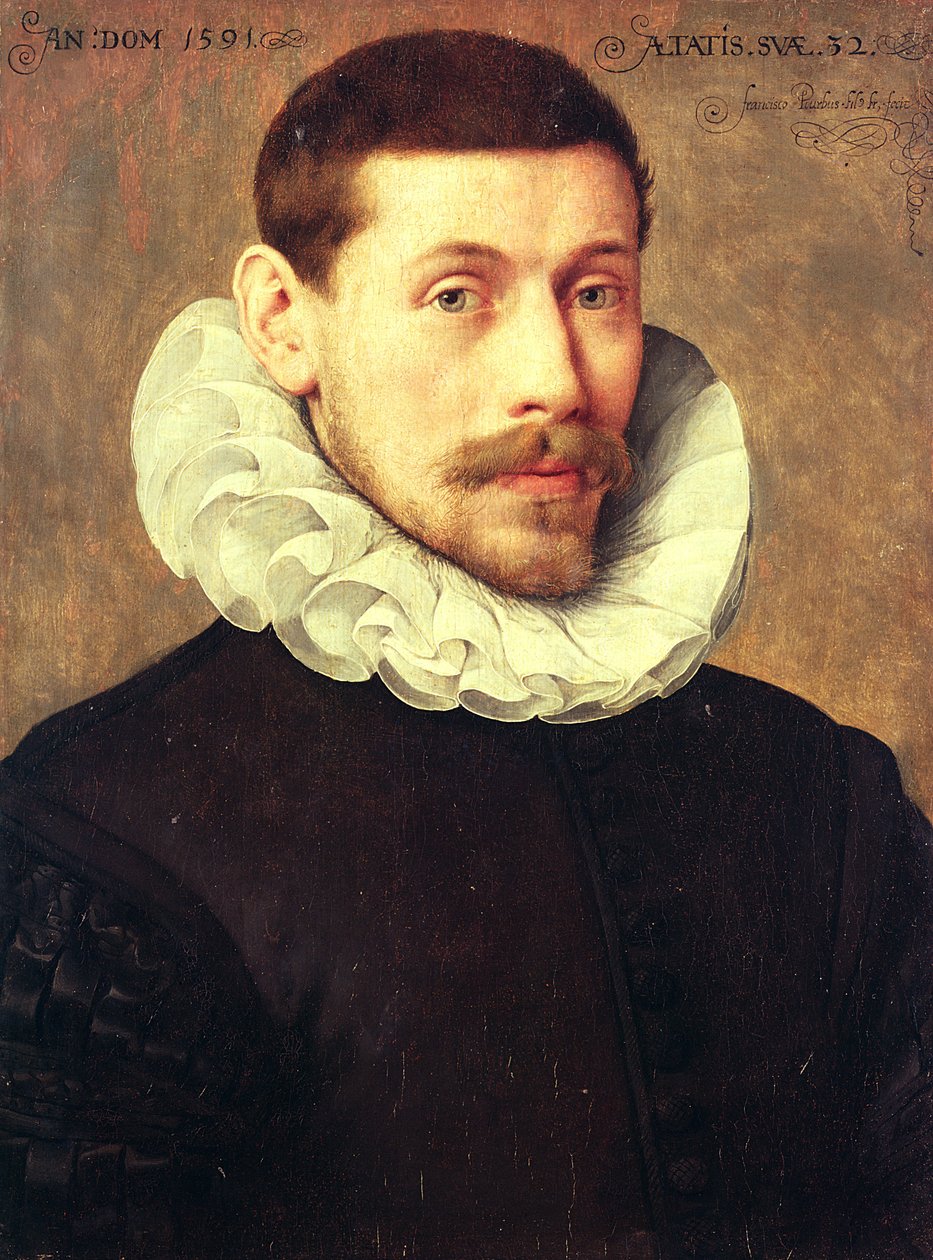 Bir Adamın Portresi, 32 yaşında by Frans II Pourbus