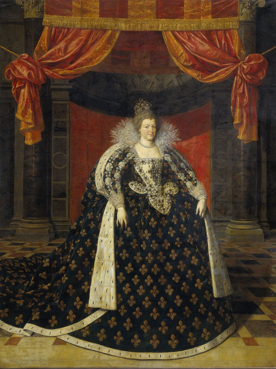 Marie de Medici, c.1610 by Frans II studio of Pourbus