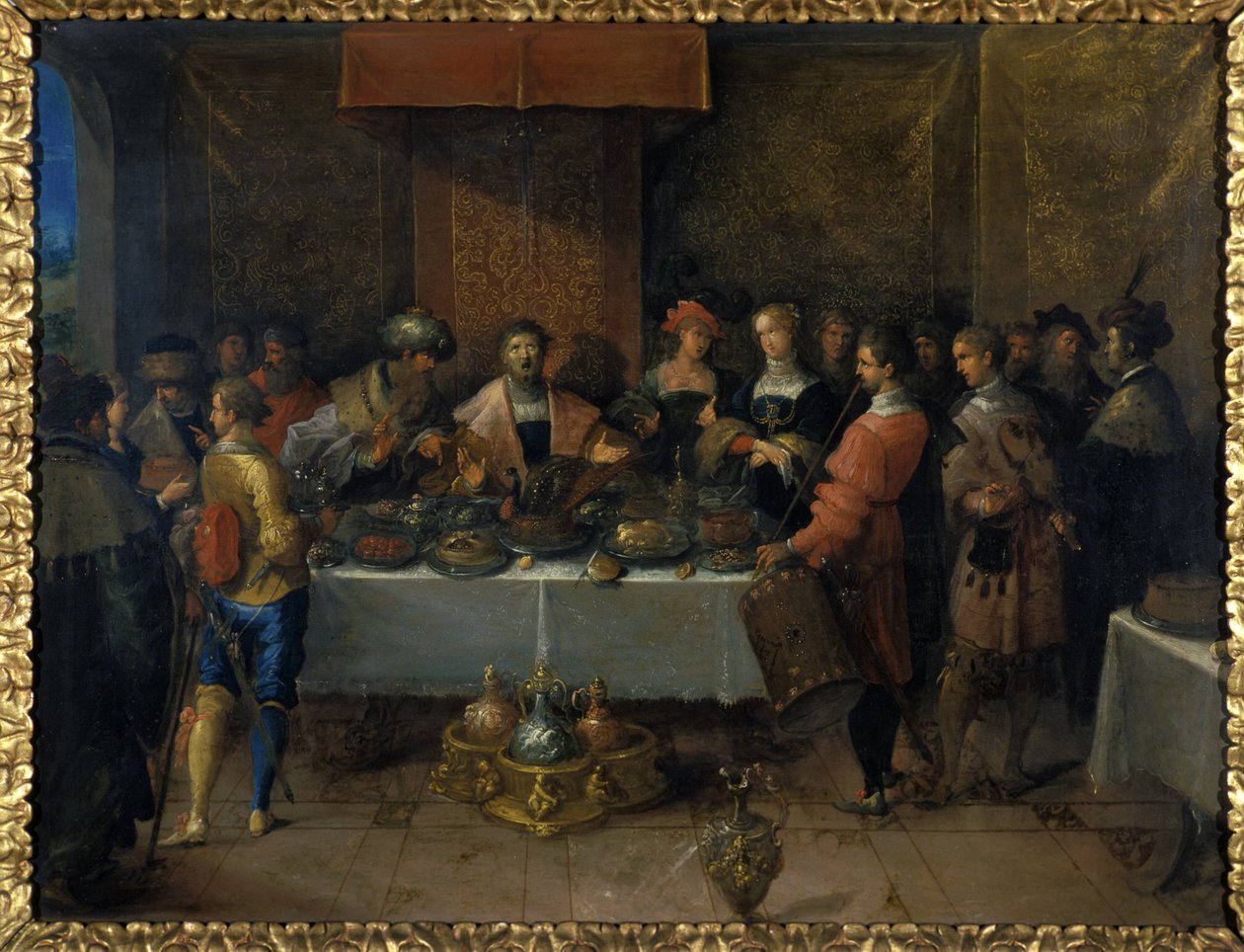 Demokles Masada, 1620 öncesi (bakır üstüne yağ) by Frans II the Younger Francken