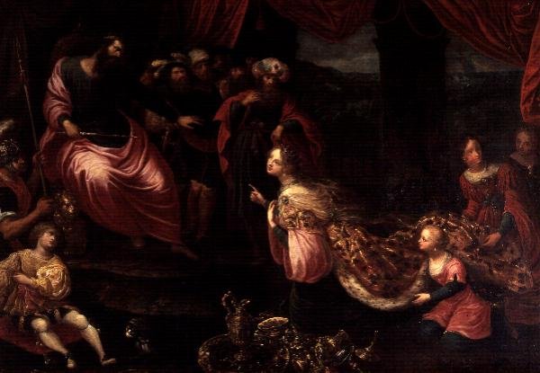 Kral Süleyman ve Saba Kraliçesi by Frans II the Younger Francken