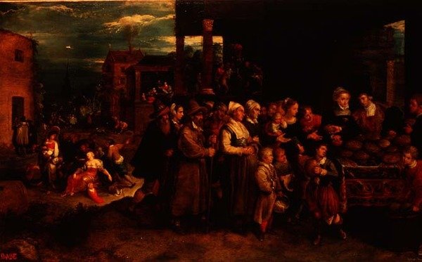 Yedi Merhamet İşi, c.1617 by Frans II the Younger Francken