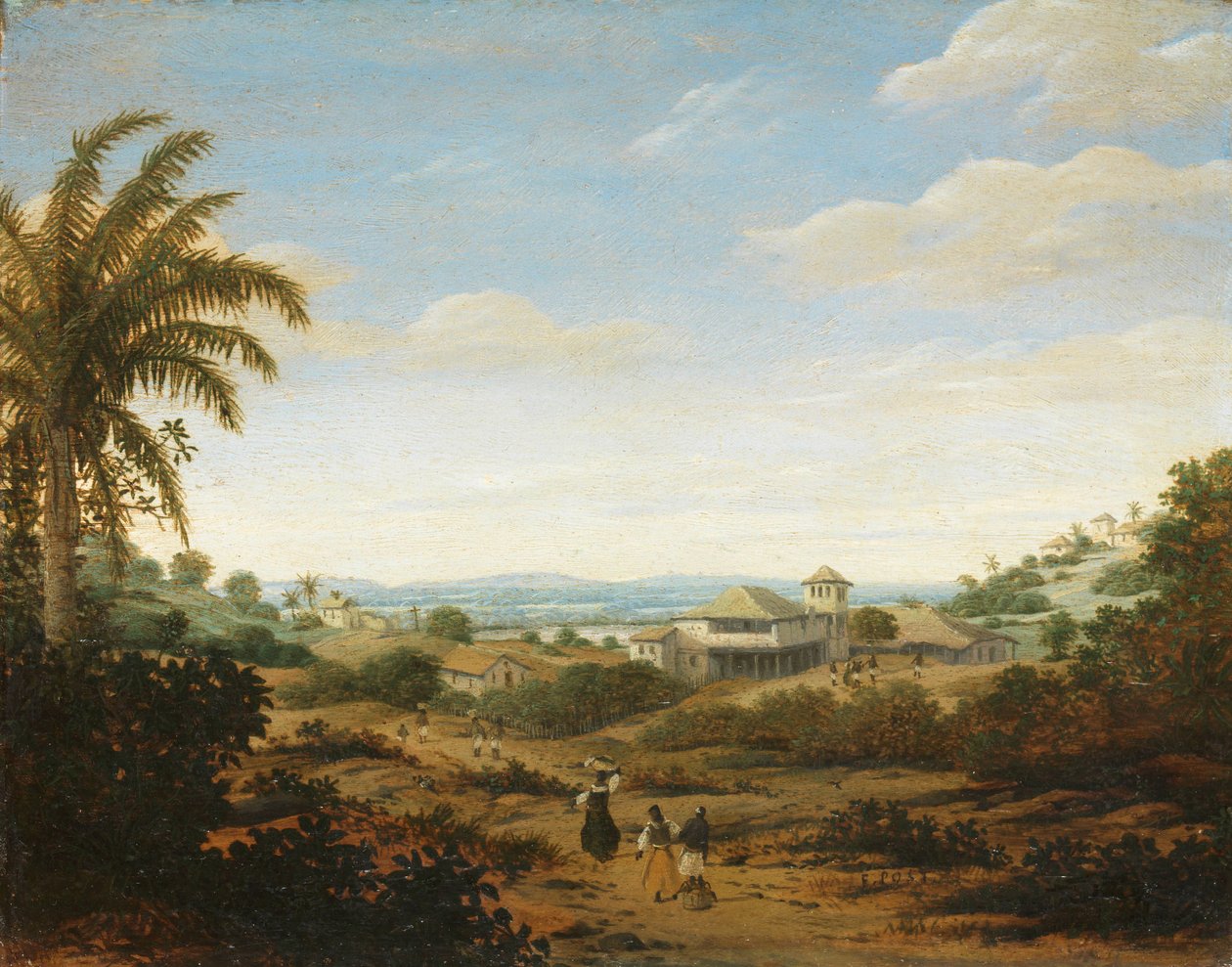 Senhor de Engenho Nehri üzerinde manzara, Brezilya Senhor de Engenho Nehri üzerinde manzara, Brezilya by Frans Post