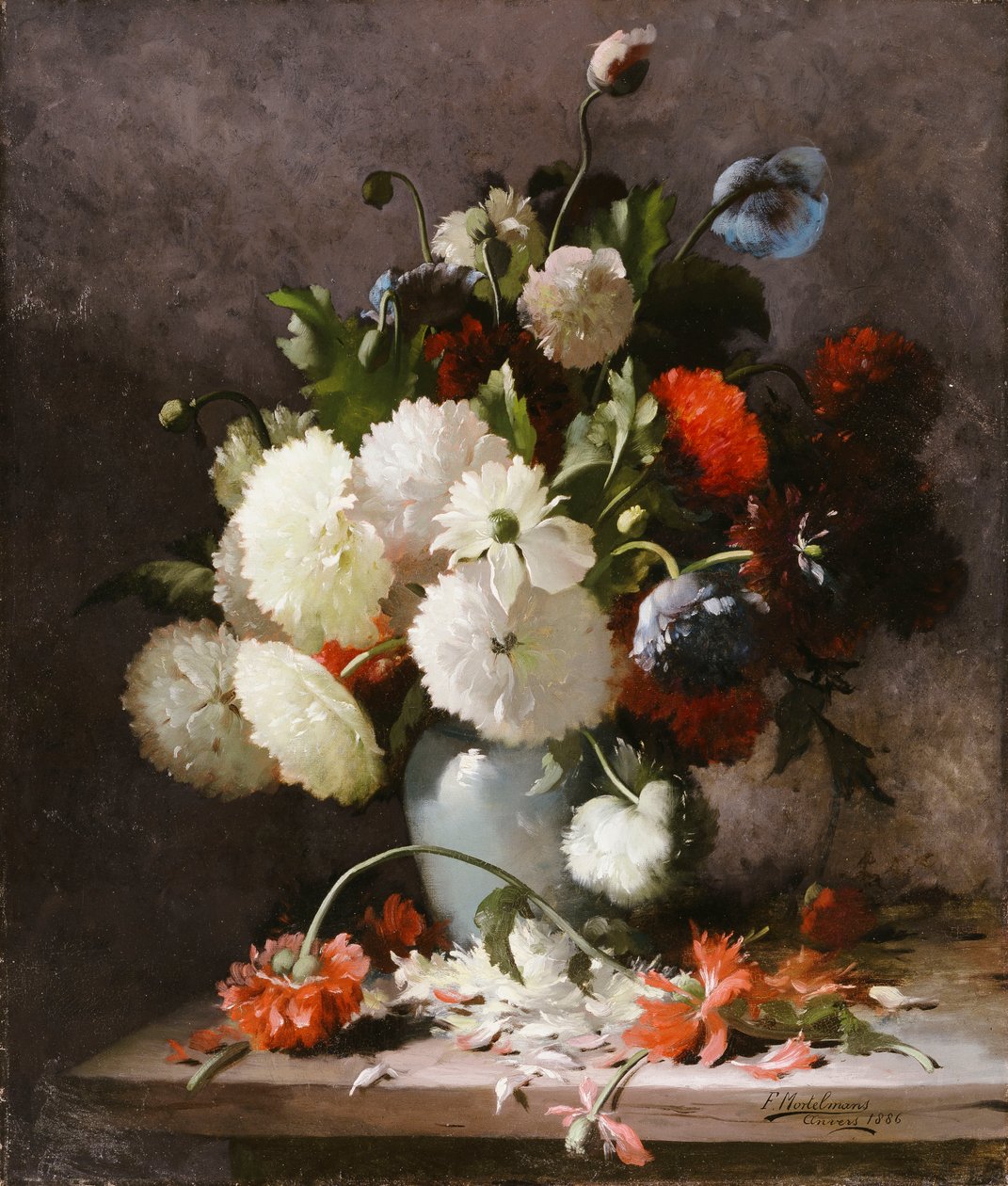 Taş Çıkıntıdaki Şakayıklar by Frans Mortelmans