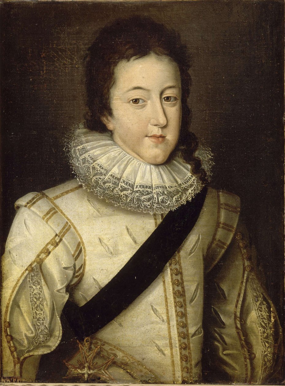 Louis XIII, Fransa kralı ve Navarre 1601-1643 Dauphin olarak by Frans Pourbus
