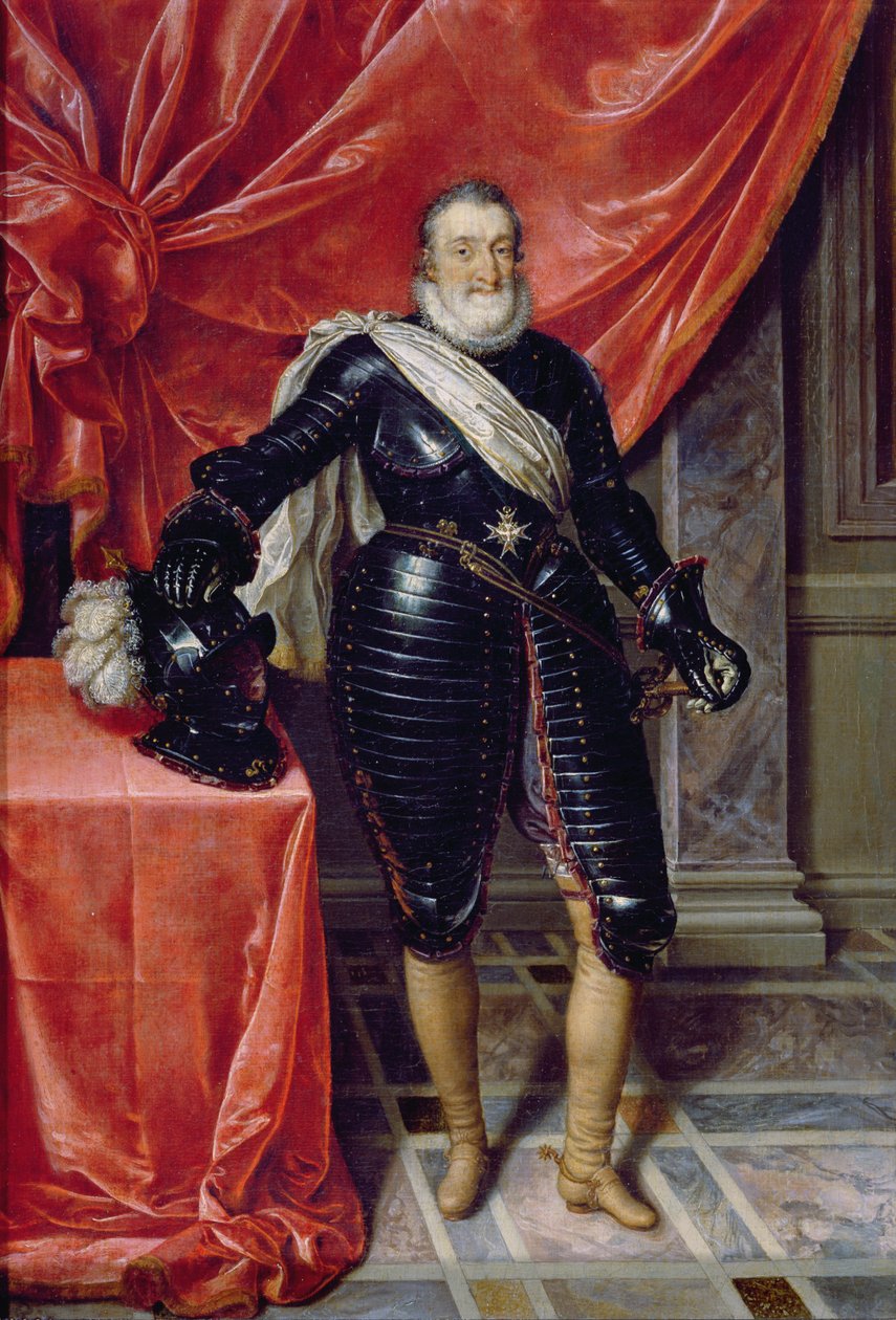 Henry IV, Fransa Kralı, zırhlı, c.1610 by Frans Pourbus the Younger