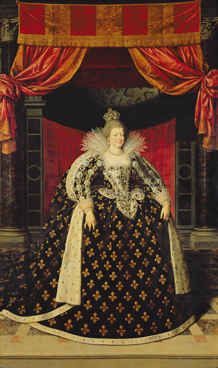 Marie de Medici (1573-1642), Coronation Robes, c.1610 by Frans Pourbus the Younger