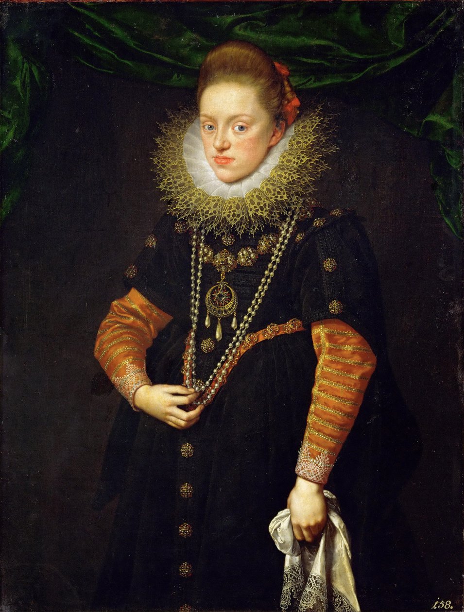 Avusturya Konstanz portresi 15881631, Polonya kraliçesi, yaklaşık 1603 by Frans Pourbus the Younger